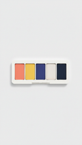 Eyeshadow palette with runway colors